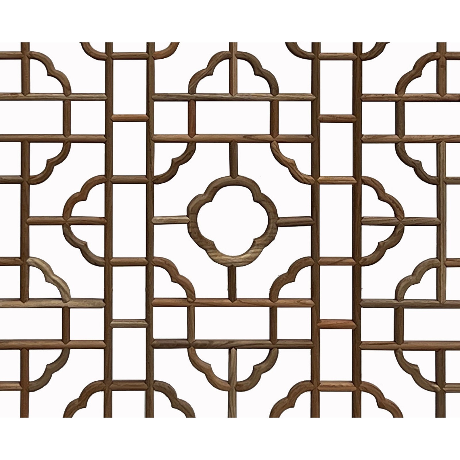 Square Raw Plain Wood Flower Geometric Pattern Wall Panel ws2929 gallery