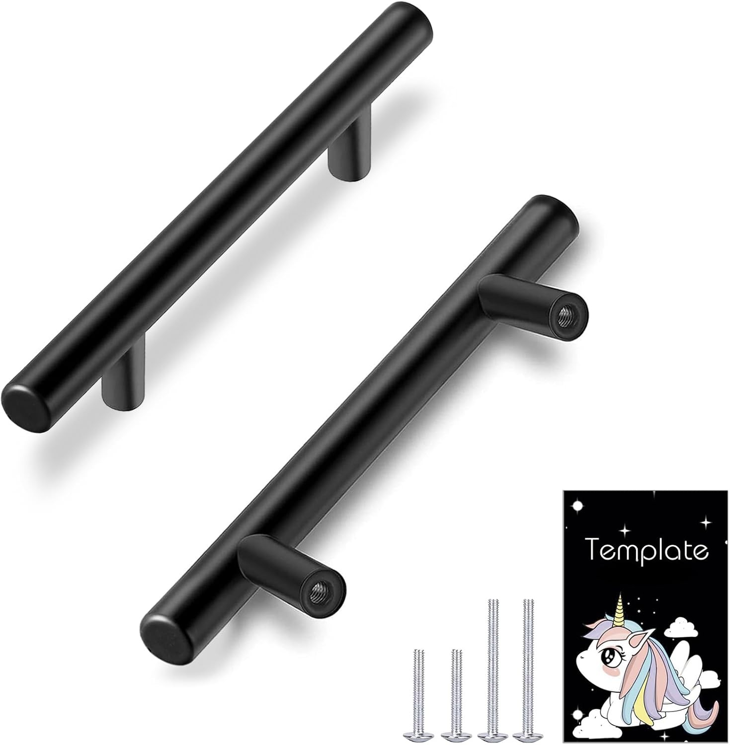 30 Pack | 3 Inch Center to 5-Inch Length (3-Inch Hole Center), Black gallery
