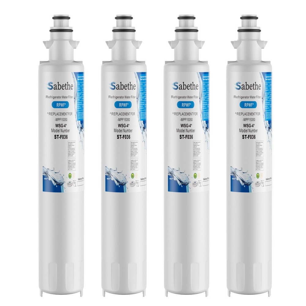4 Pack Refrigerator Water Filter Replacement for WSG-4, OPFG3-RF300, RWF1063