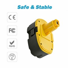 Replacement For Dewalt 18 Volt 18V Battery /Charger DC9096-2 DC9098 DW9099