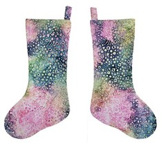 Batik Tie Dye Christmas Stocking