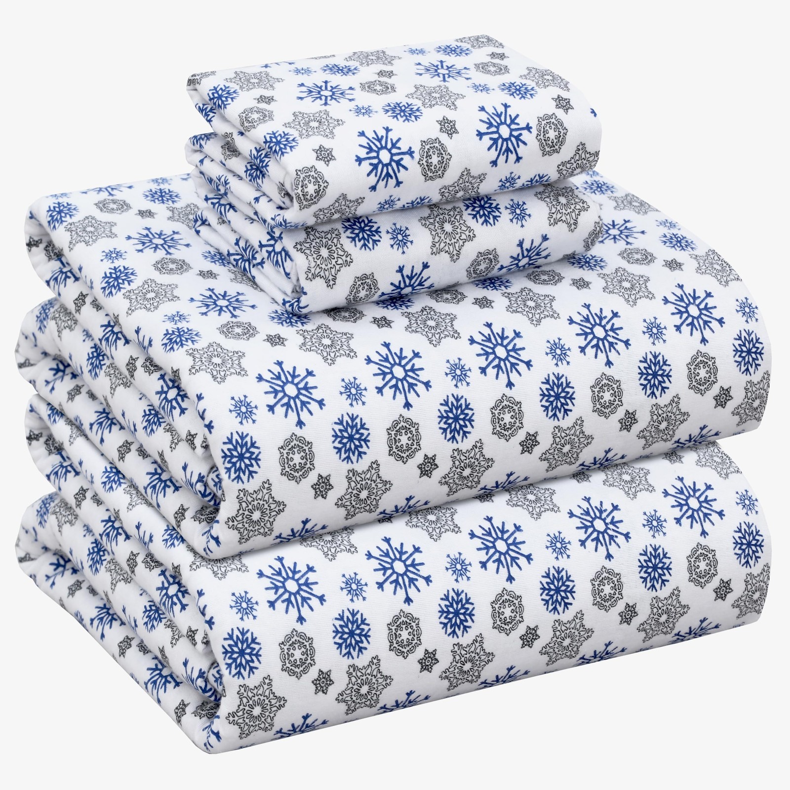 RUVANTI Flannel Sheets Full Size - 100 Cotton Double Brushed Bed Sheets Set, gallery