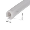 T-Slot Mount Window Weatherstrip Seal 6.5mm Bulb for 4mm Slot 3 Meters Long Gray gallery