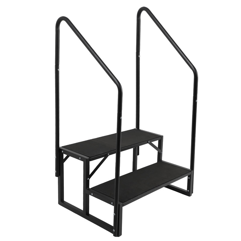 Toriexon Rv Steps W/Dual Handrails 2 Step Spa Hot Tub Steps Anti-Slip Pedals gallery