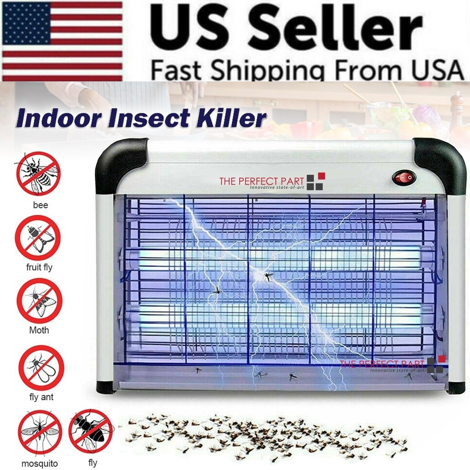 Bug Insect Zapper Trap Lamp, Electric Powered Outdoor/indoor Mosquito Killer gallery
