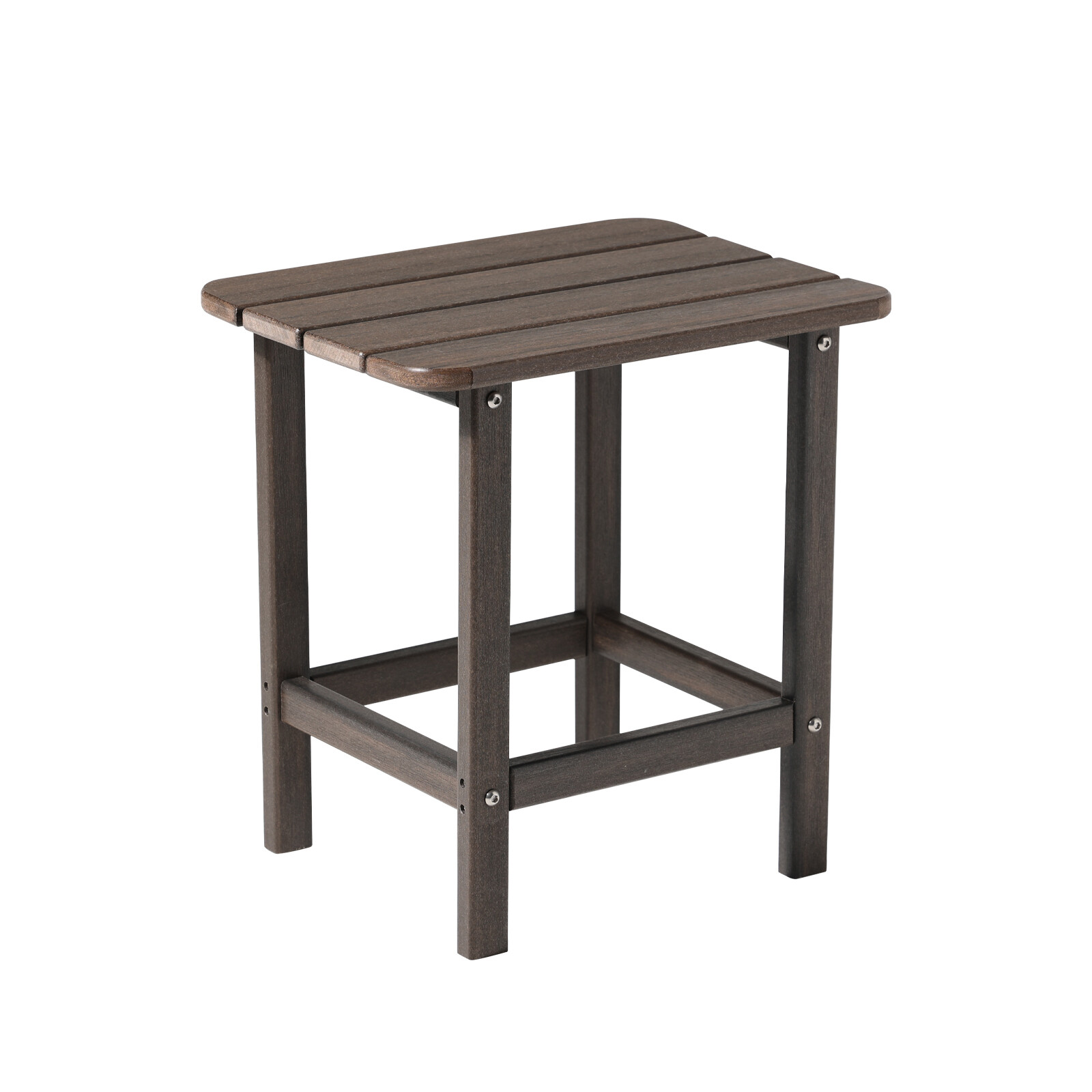 Aoodor Adirondack Side Table HDPE End Table Rectangular Outdoor for Patio Garden gallery
