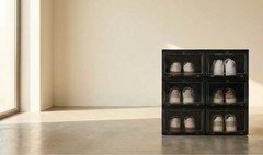 [6/12/24] Pack Stackable Shoe Storage Boxes – Extra Large Clear Sneaker Display