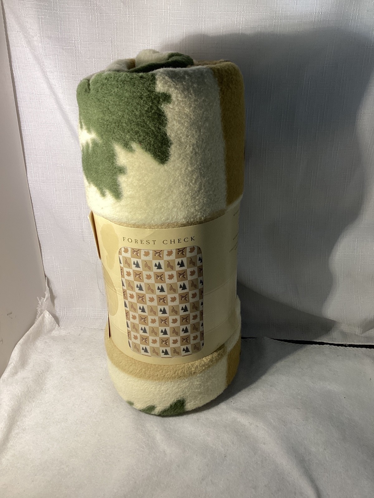 Bass Pro Shops Forest Check Fleece Throw Blanket 43 x 65 gallery