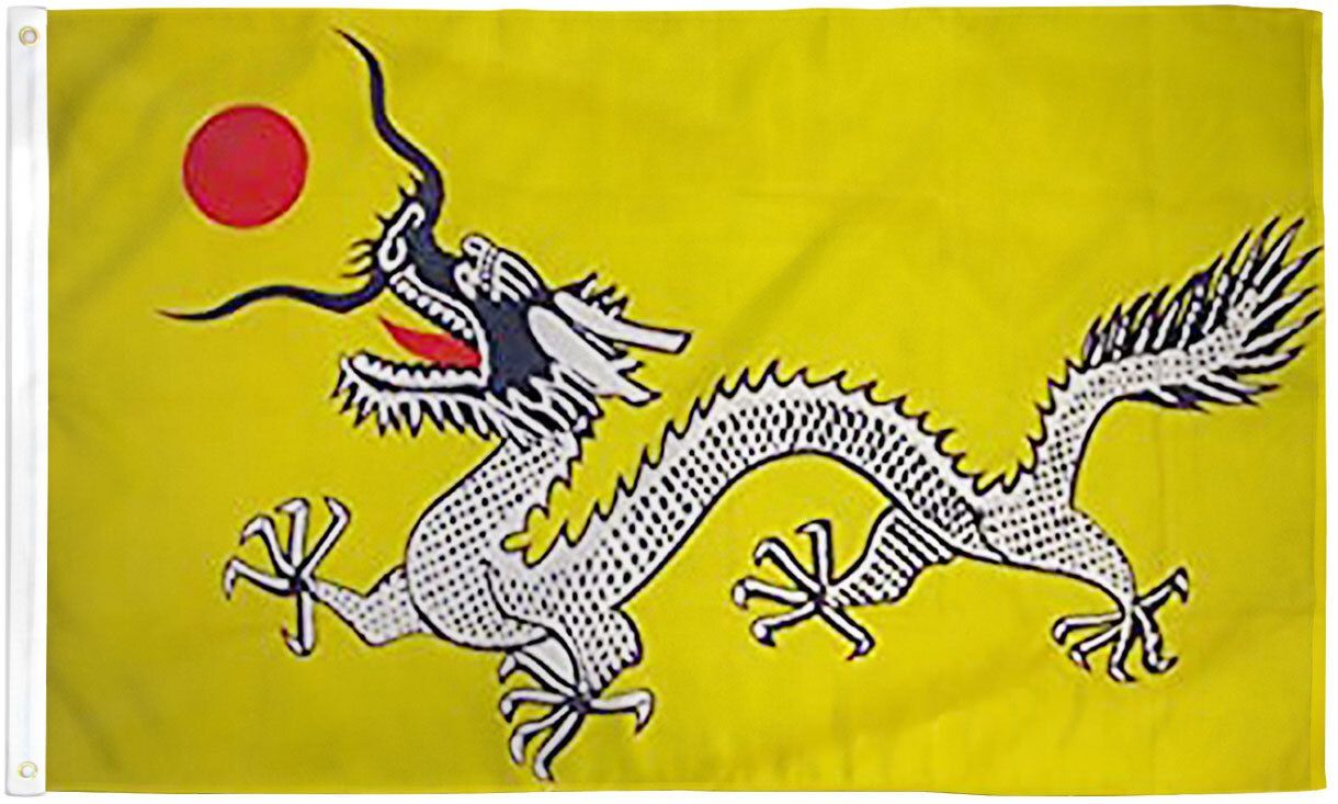 "CHINESE DRAGON" flag 3x5 ft polyester banner sign Imperial China Qing Dynasty gallery