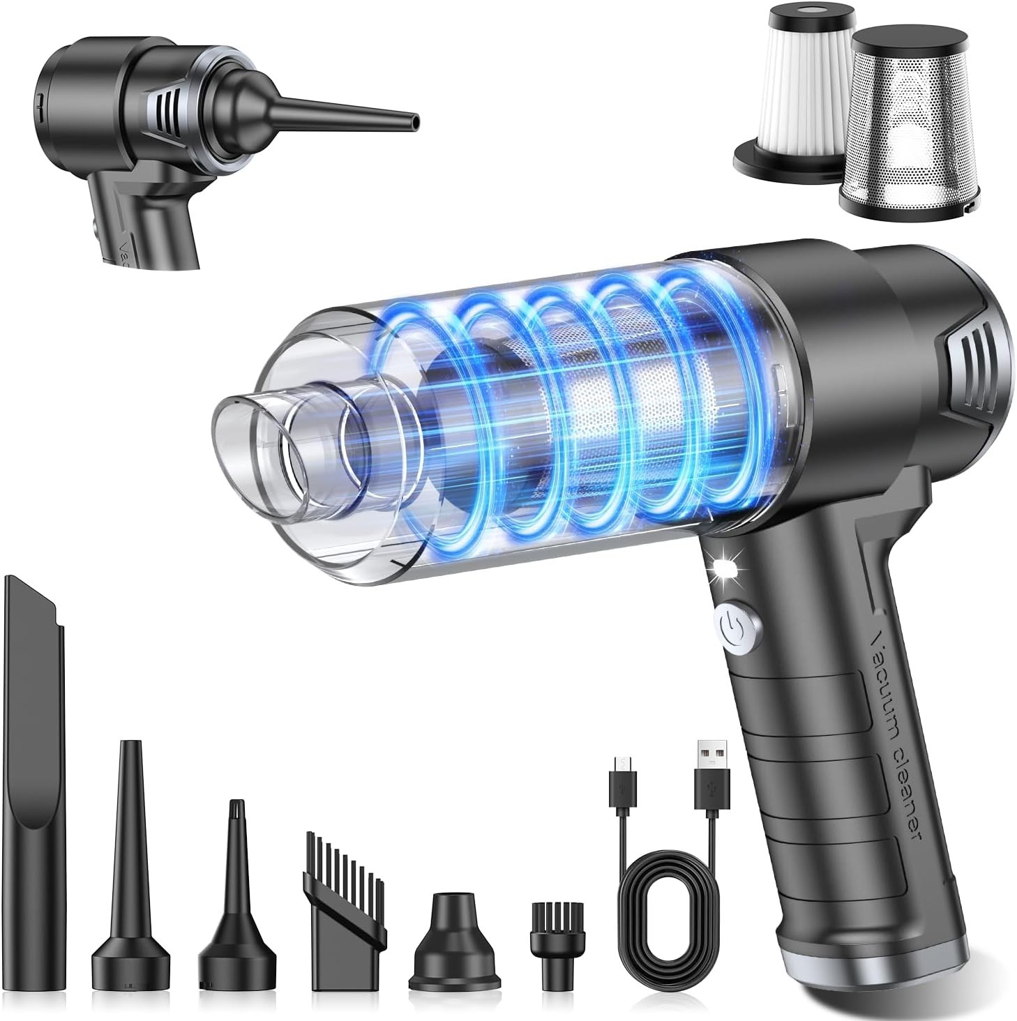 Handheld Car Vacuum Cleaner, 10000PA Vacuum Cleaner & Air Duster, 120W High gallery
