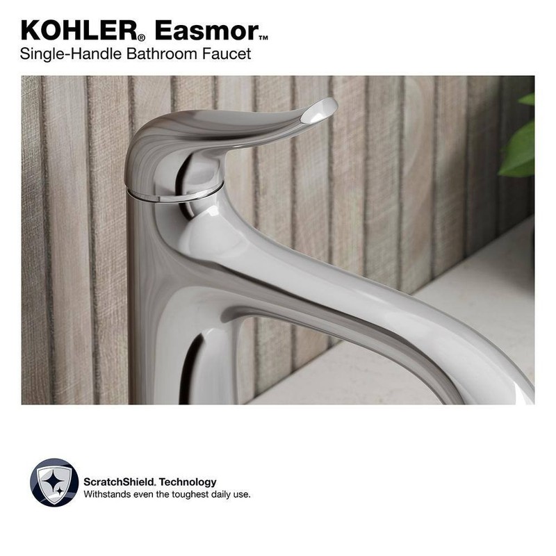 KOHLER Easmor Single-Handle Single Hole Bathroom Faucet in Polished Chrome gallery