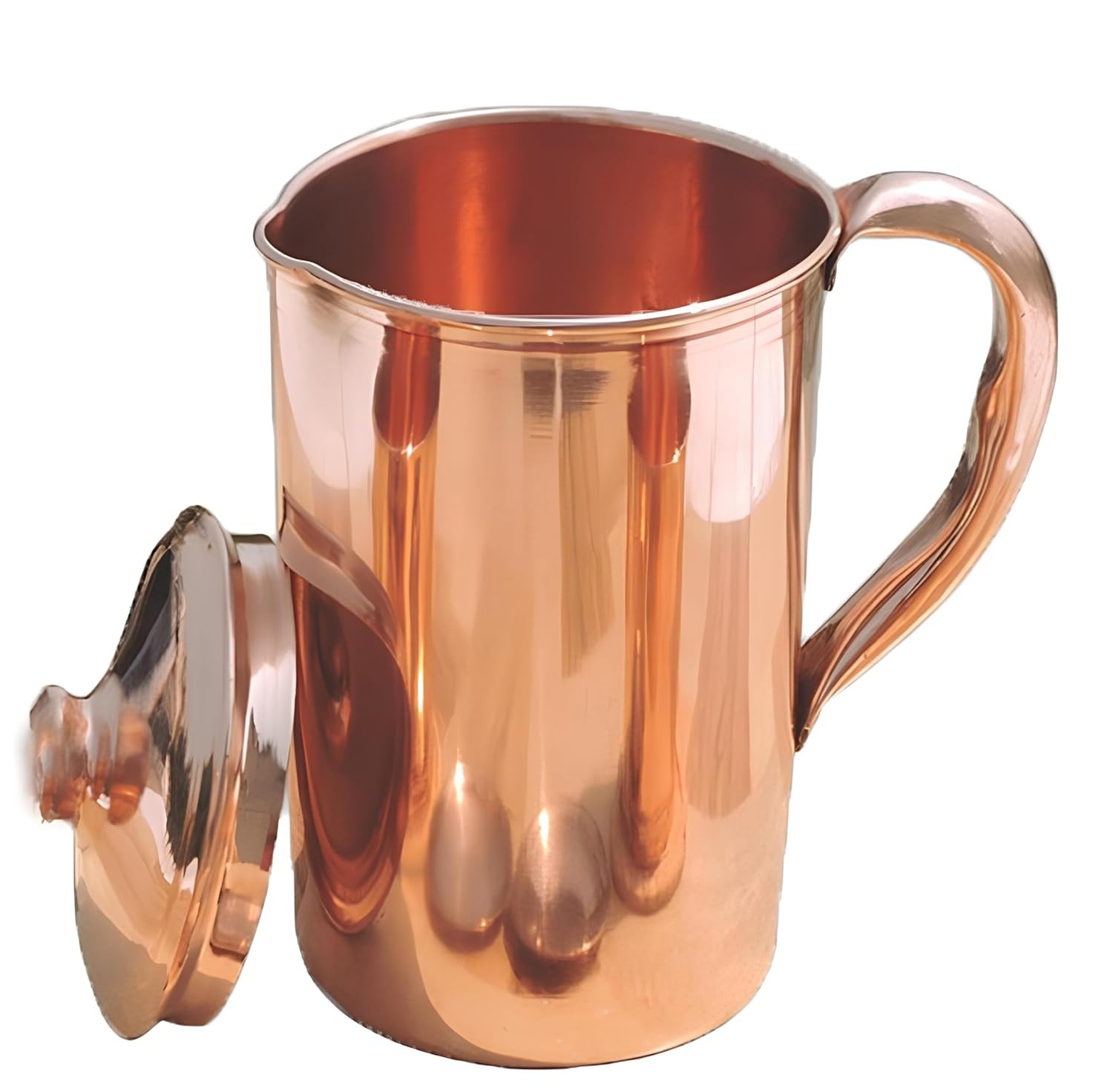 Pure Copper Pitcher Jug Hand Made 2 Litre| Ayurvedic Health Benefits gallery