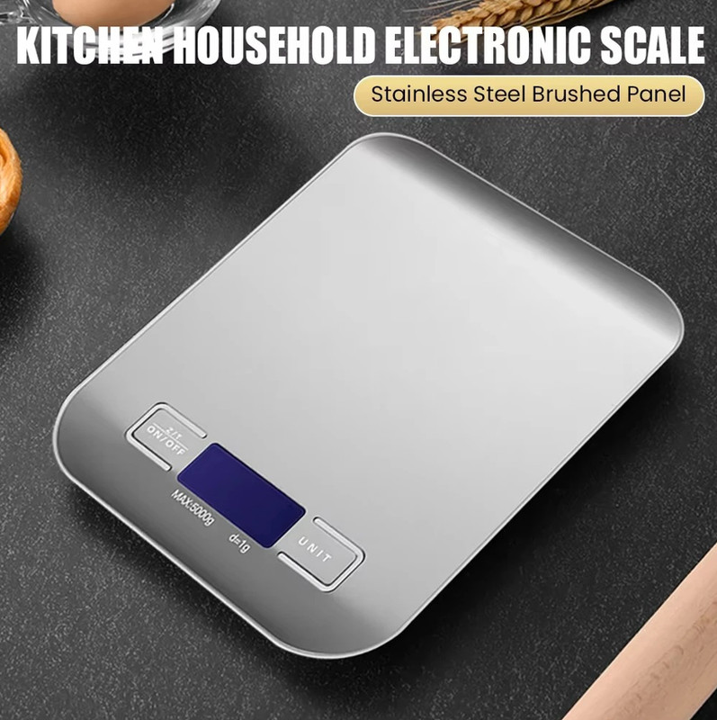 10kg/1g Electronic Kitchen Scale Stainless Steel High Precision Baking Tool gallery