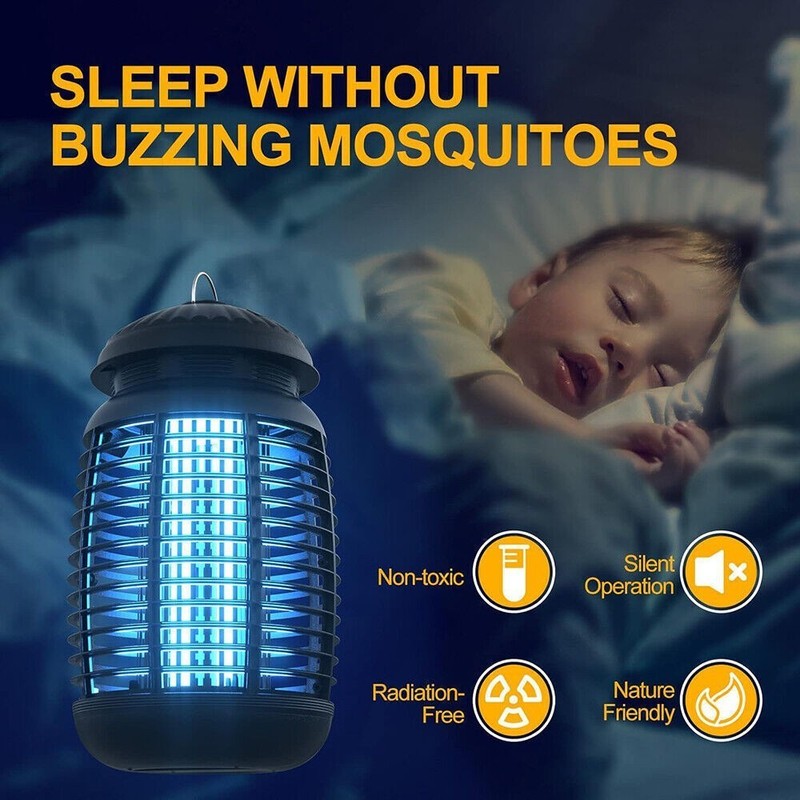 Electric Mosquito Insect Killer Zapper LED Light Fly Bug Trap Pest Control Lamp gallery