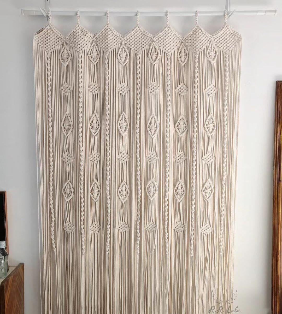 Handmade Wall Curtain, Macrame Curtain, Macrame Wall Hanging, Macrame Decoration gallery
