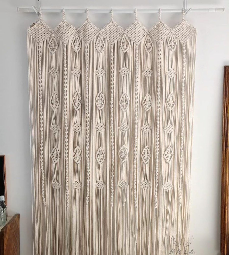 Handmade Wall Curtain, Macrame Curtain, Macrame Wall Hanging, Macrame Decoration