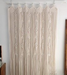 Handmade Wall Curtain, Macrame Curtain, Macrame Wall Hanging, Macrame Decoration