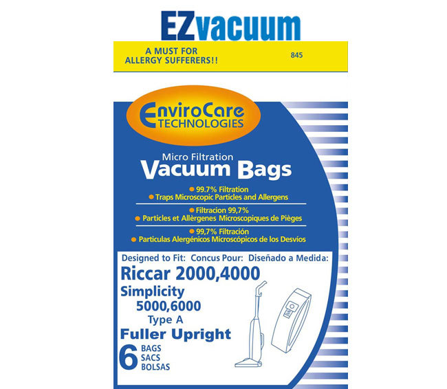Simplicity Type A 5000, 6000 Upright Vacuum Cleaner Bags gallery