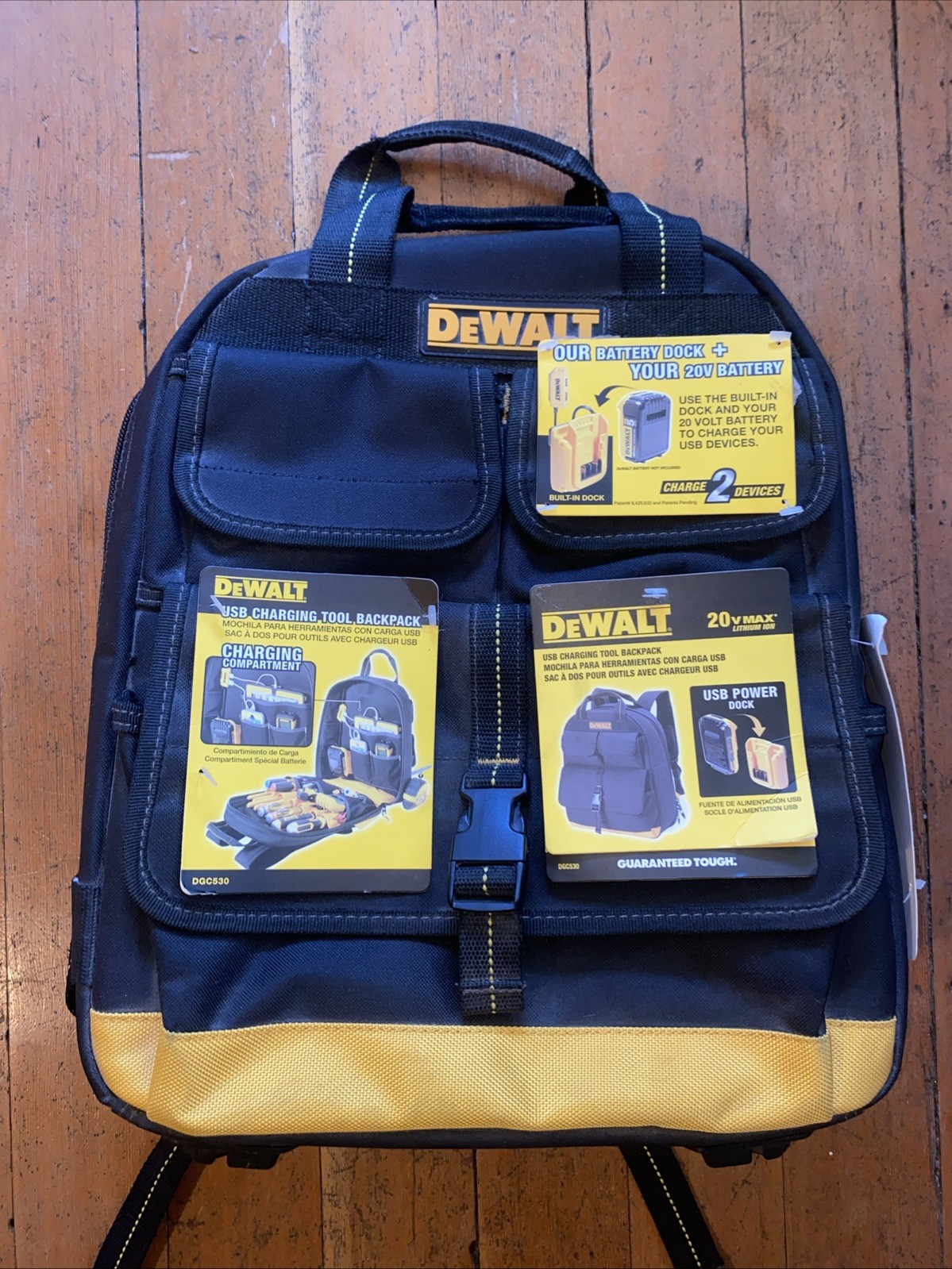 Dewalt 20v Backpack Dgc530 W/ Charging Dock 23 Pocket gallery