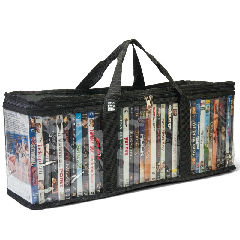 Made Easy Kit DVD Storage Case Portable Clear Organizer w/ Dividers Fits 40 DVDs gallery