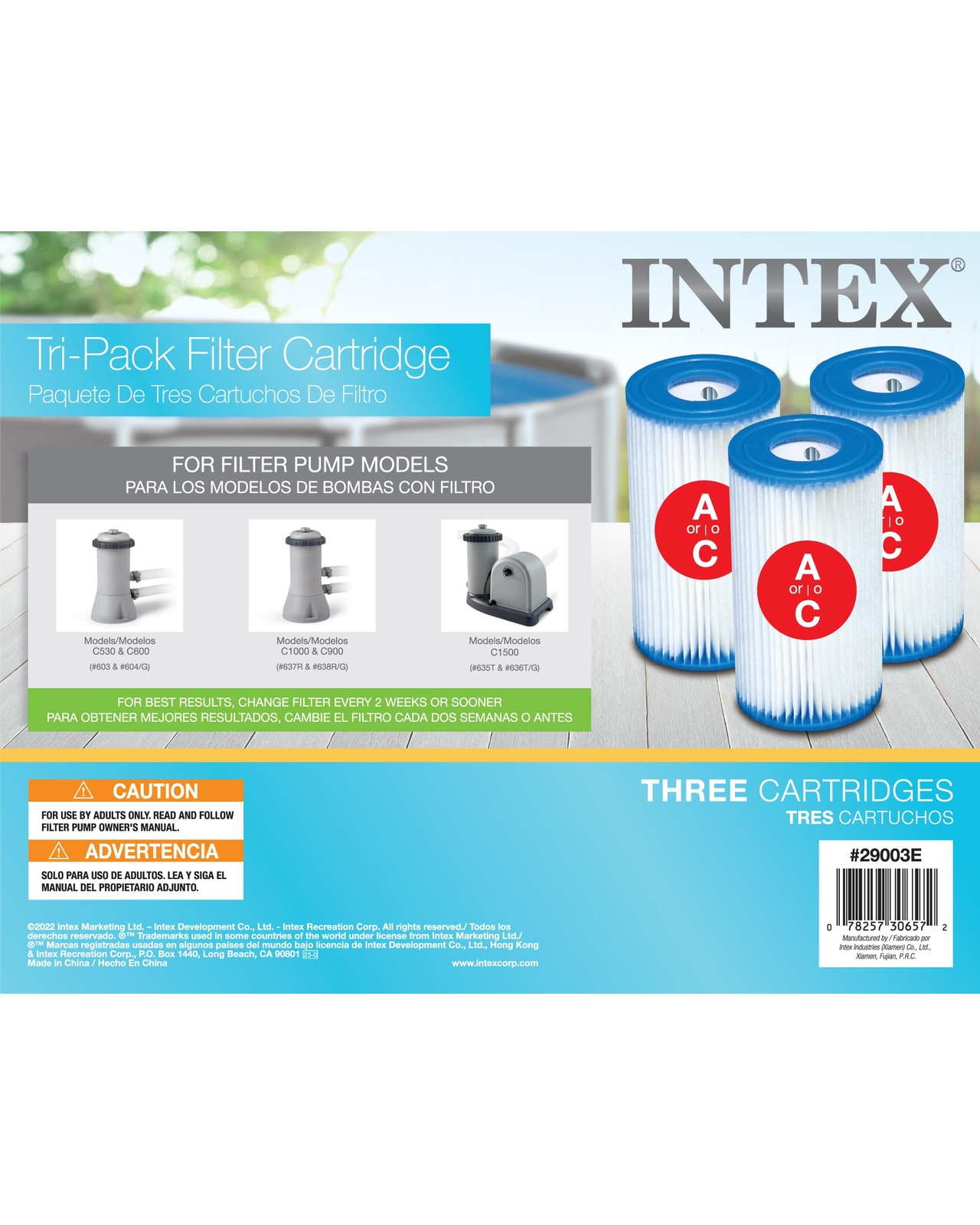 Intex Filter Cartridge A Three Pack for Krystal Clear Pump Models 28603EG 286... gallery