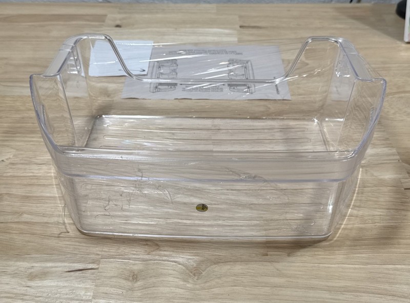OEM GE Refrigerator Adjustable Gallon Door Shelf Bin 225D8399P001 NEW Clear gallery