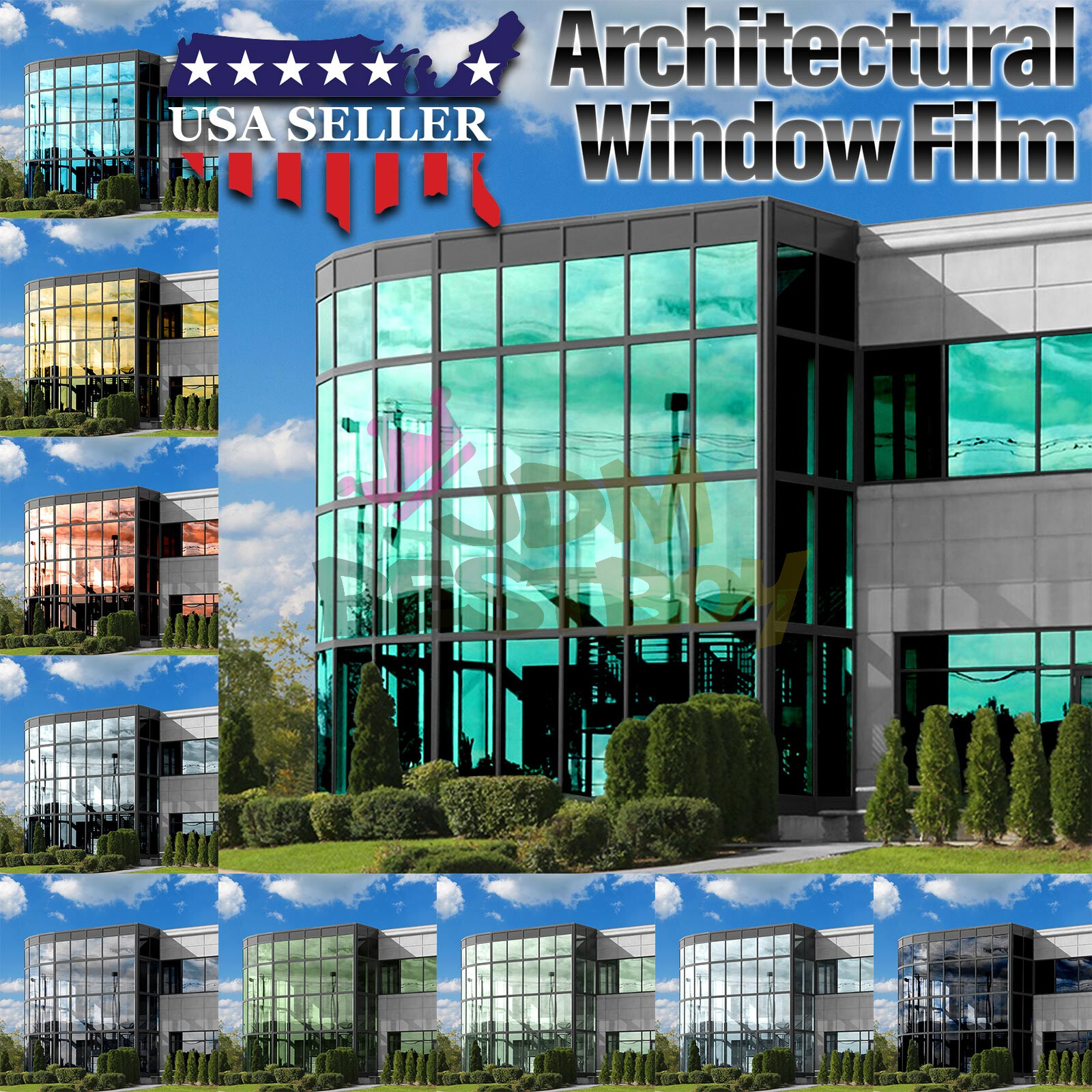 Window Tint One Way Mirror (Chrome Style ONLY) UV Heat Reflective Home Office gallery