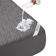 BEDLORE Waterproof Mattress Protector, Full Size Pad Full, 1 Gray
