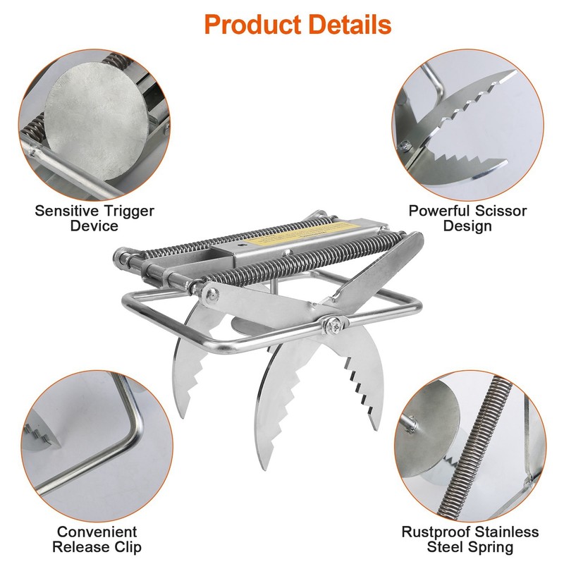 4Pack Mole Trap Scissor Trap Reusable Mole Trap Killer Catcher for Lawn Graden gallery