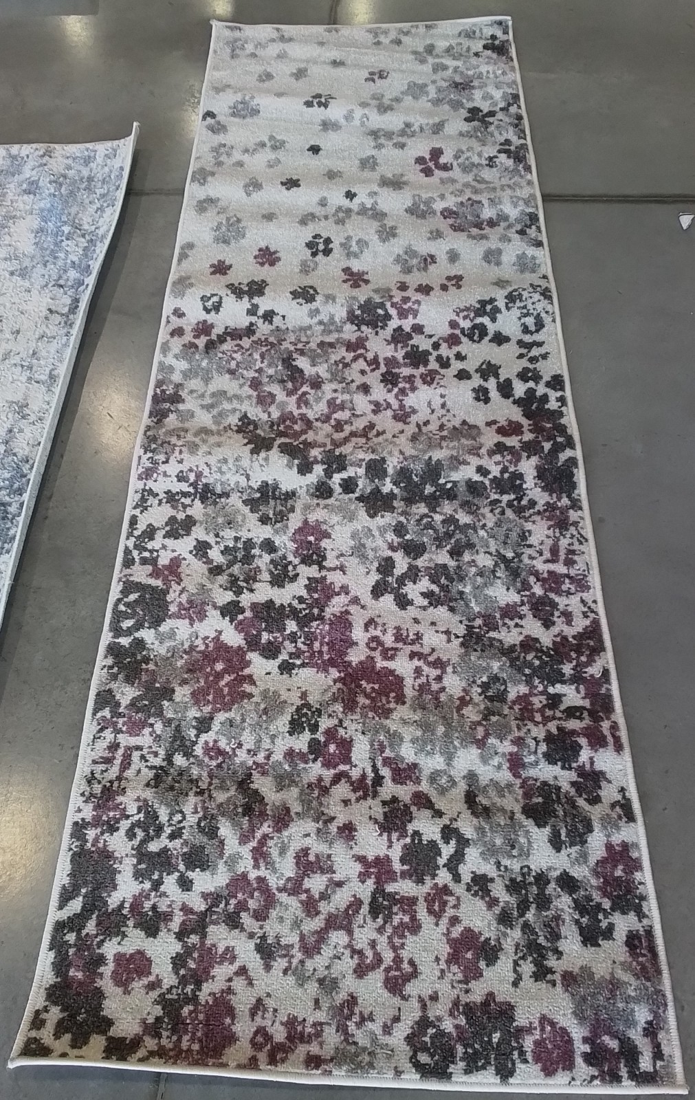 IVORY / PURPLE 2'-6" x 8'-0" Back Stain Rug, Reduced Price 1172776973 ADR115L-28 gallery