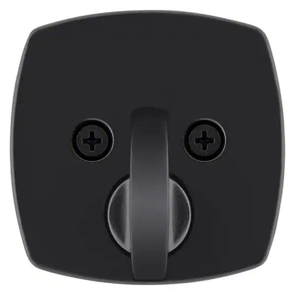 Kwikset Midtown Modern Exterior Keyed Front Entry Deadbolt Lock Matte Black NEW gallery