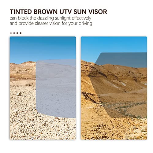UTV Sun Visor for UTV Side X Side 1.5”-2” Roll Bars Protect from UV Ray with gallery
