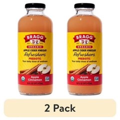 Bragg Organic Apple Cider Vinegar Refresher Apple Cinnamon 16 fl oz (Pack of 2)