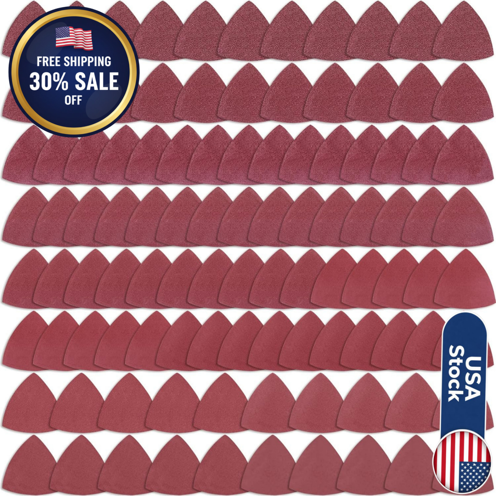 100 Pieces Triangle Sanding Pads Triangular Sandpaper Sanding Sheets Fit for ... gallery