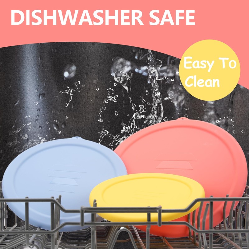 Silicone Replacement Lids Only Fit for Pyrex 322 1 Quart | 323 1.5 Quart | 32... gallery