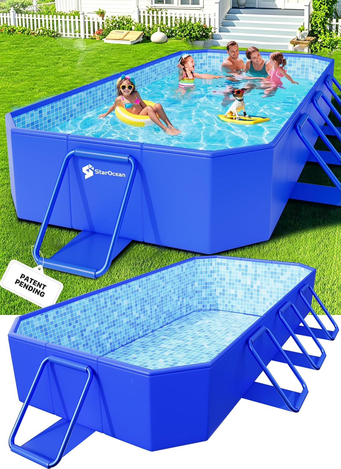 2026 Large Foldable Pool,Non-Inflatable Swimming Pool for Kid,Adult Collapsible gallery