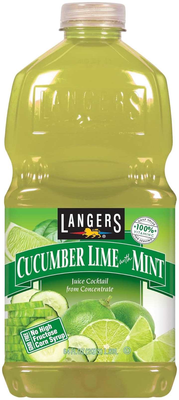 Juice Cocktail, Cucumber Lime with Mint, 64 Fl. Oz. (Pack of 8) gallery