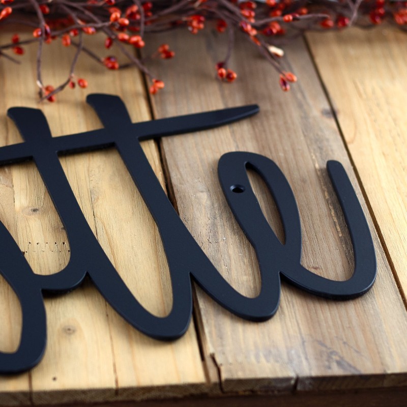 Personalized Script Metal First or Last Name Word Wall Art, Custom Newborn Baby gallery