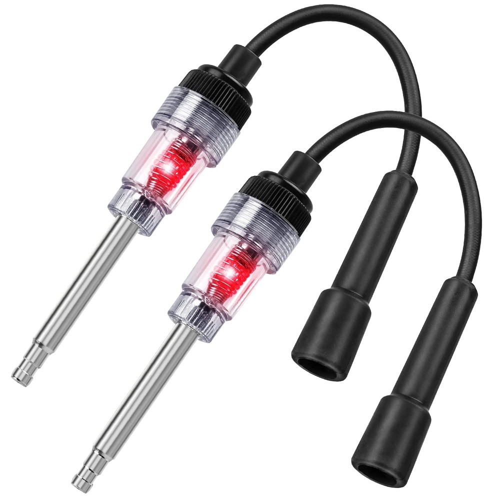 2 Pcs Inline Spark Plug Tester Ignition Coil Diagnostic Tool Small Engine Car