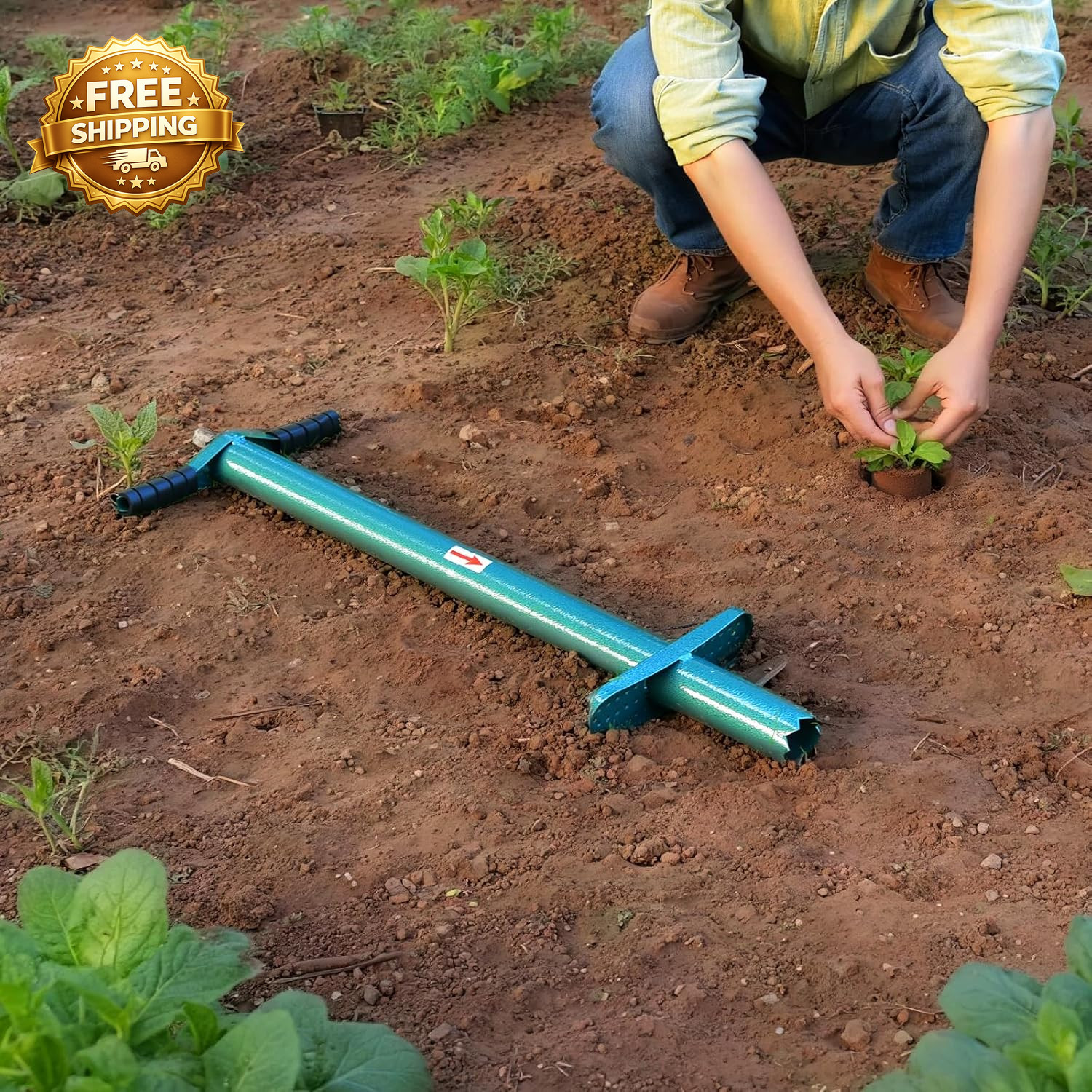 Sod Plugger Bulb Planter Planting Tool, Easy to Assemble Garden Trasnplanter gallery