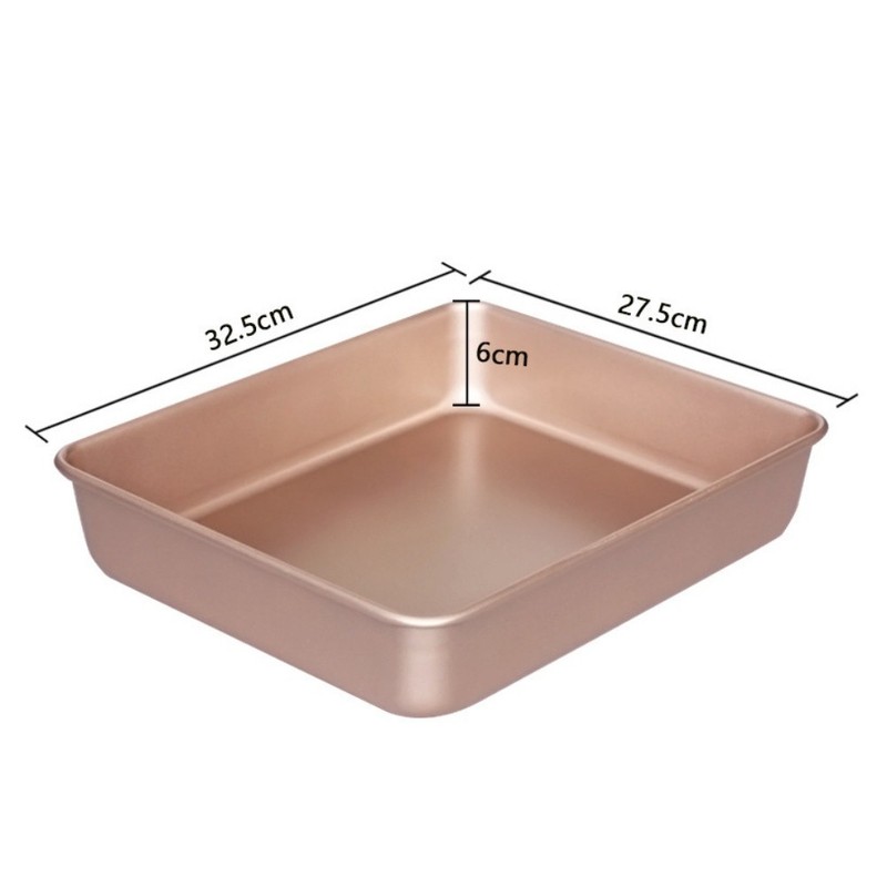 Carbon Steel Baking Tray Rectangular Easy Release Oven Safe 27.5x23x4.8cm gallery