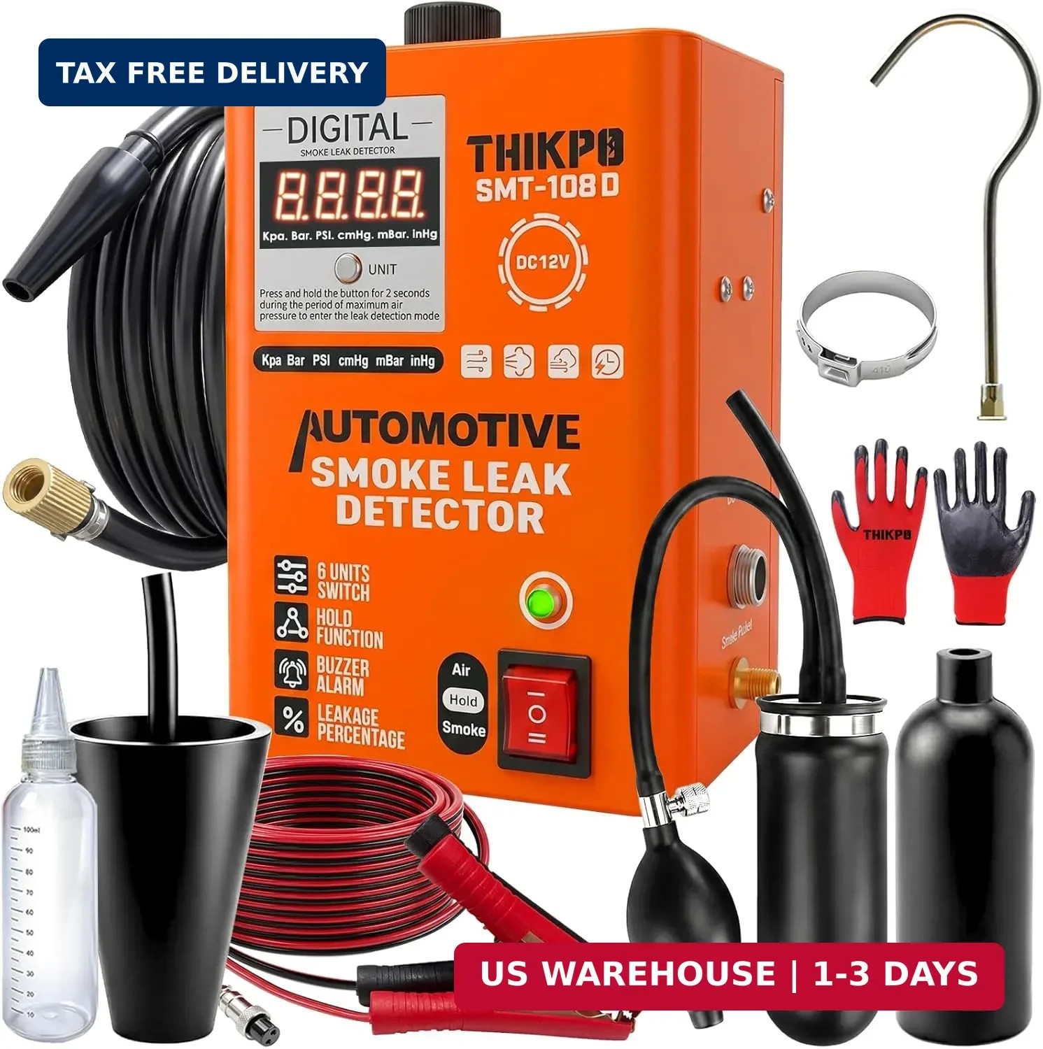 HyperSmoke Digital Display Automotive Smoke Machine, 6 Pressure Unit,Built-in Ai gallery