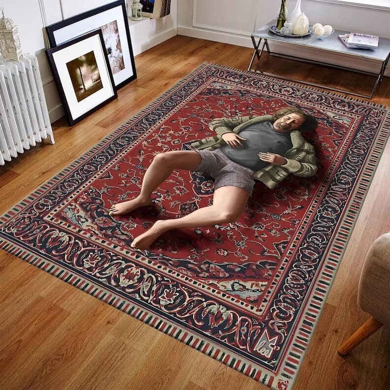 Dude Rug, Big Lebowski Rug, Lebowski Fan Rug, 3D look Dude Rug gallery