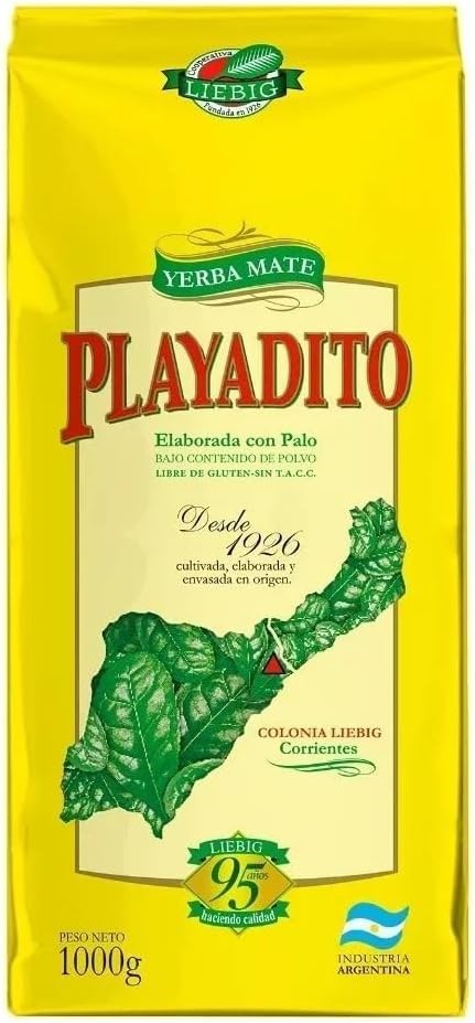 Playadito - "Traditional"con palo (with Stems) Yerba Mate 1kg / 2.2lb gallery