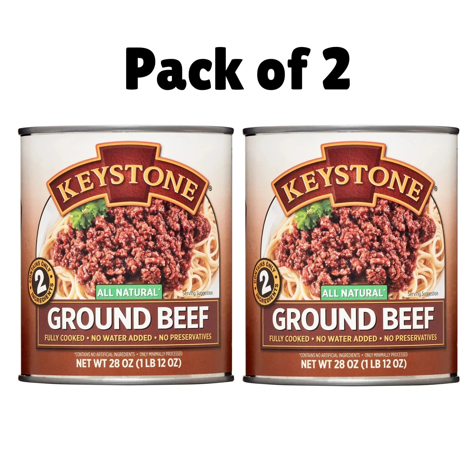 Keystone All natural Ground Beef 28 oz Can, (PACK OF 2) Free Shipping gallery