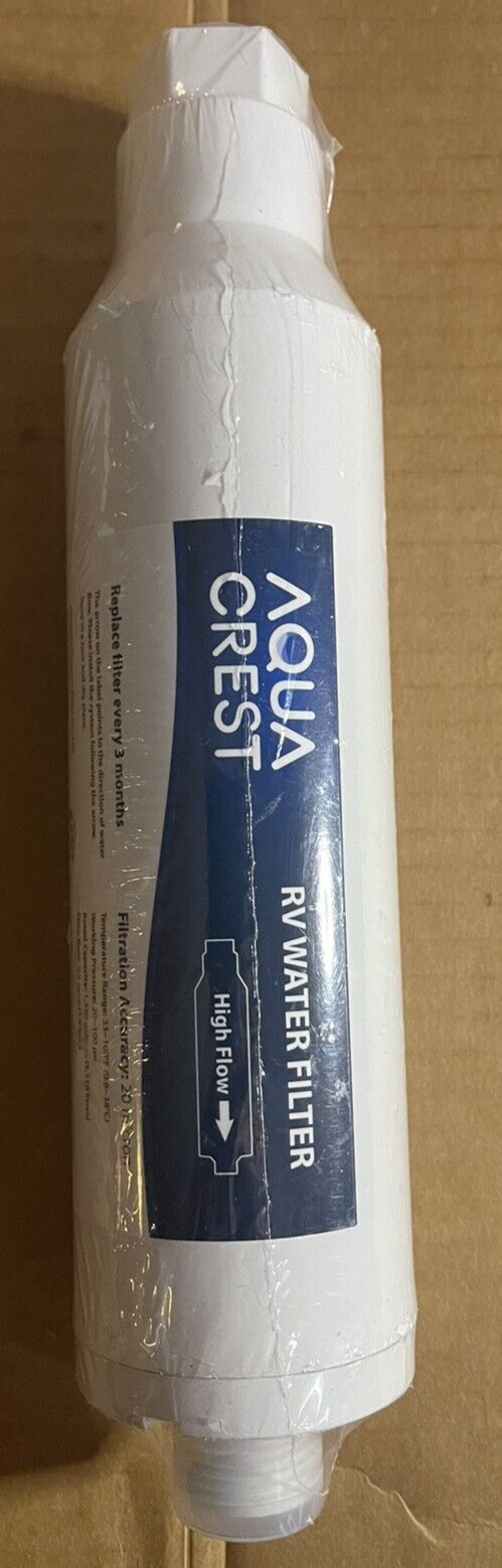 AQUA CREST RV Inline Water Filter for RVs and Marines, Drinking & Washing Filter gallery