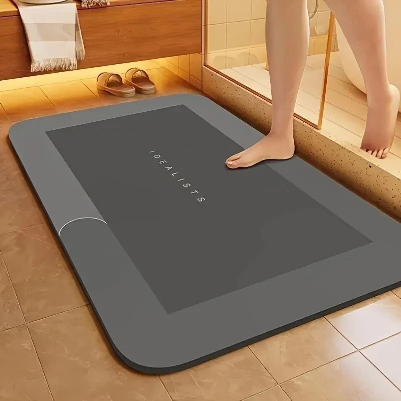 SUPER Water Absorbent Bath Mat Non-Slip Quick Dry Bathroom Shower Rug 24"/32" gallery