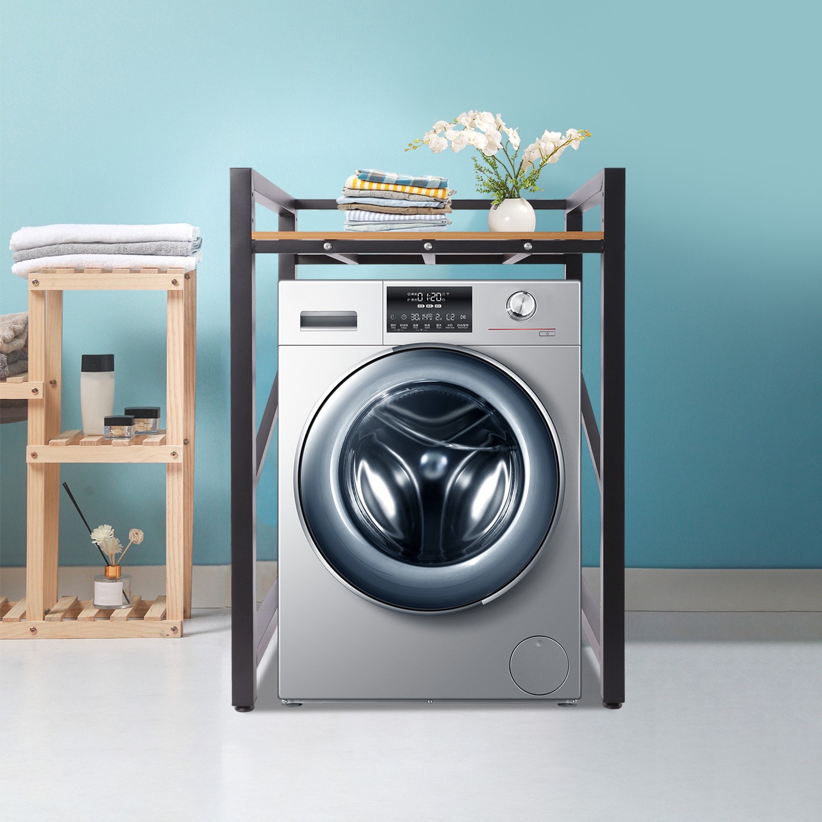 Height Adjustable Washing Machine Stacking Rack For Washer & Dryer Width ＜65cm gallery