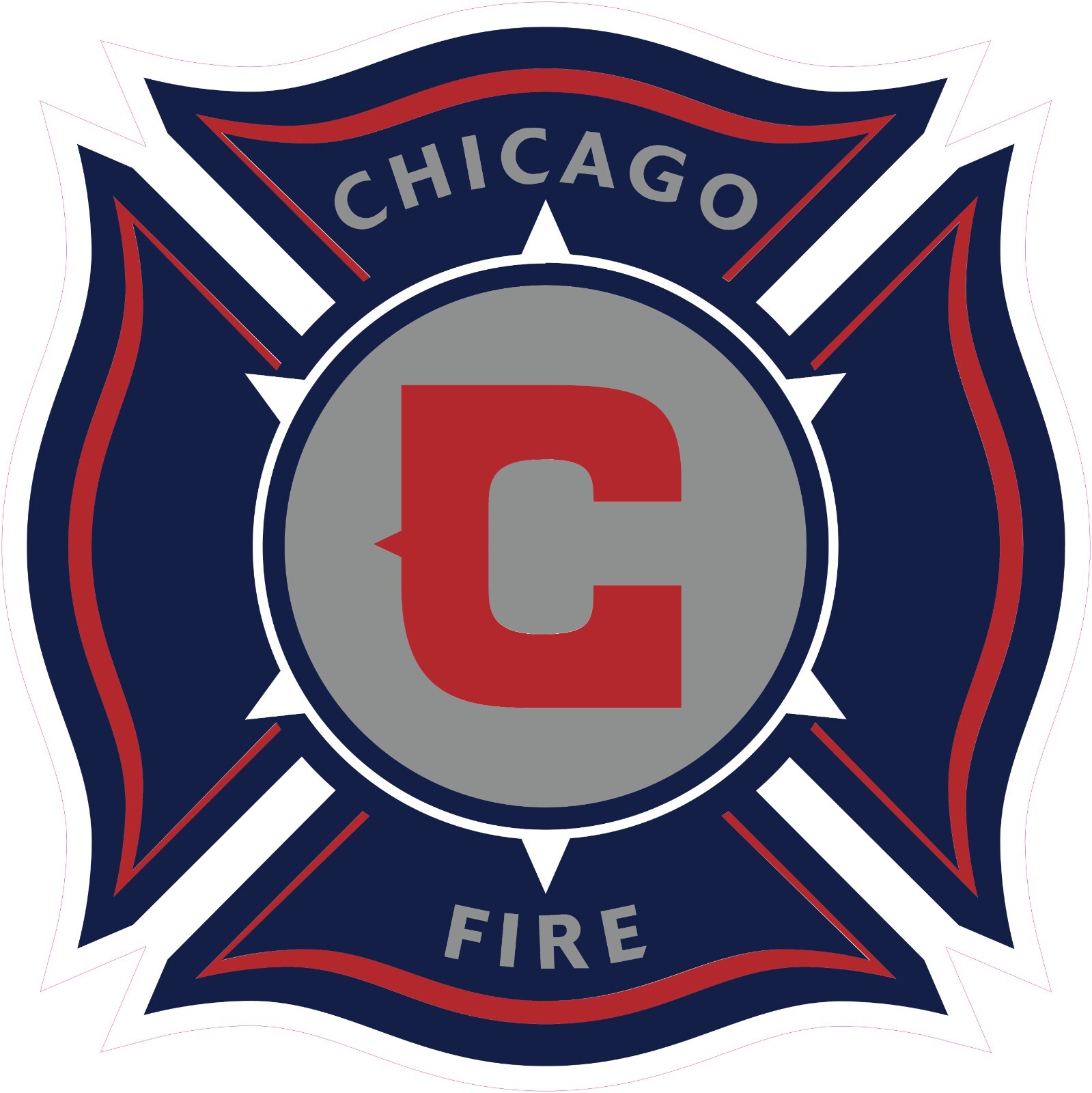 Chicago Fire Soccer Vinyl Decal Sticker Car Truck Bumper Laptop Mug Tumbler gallery