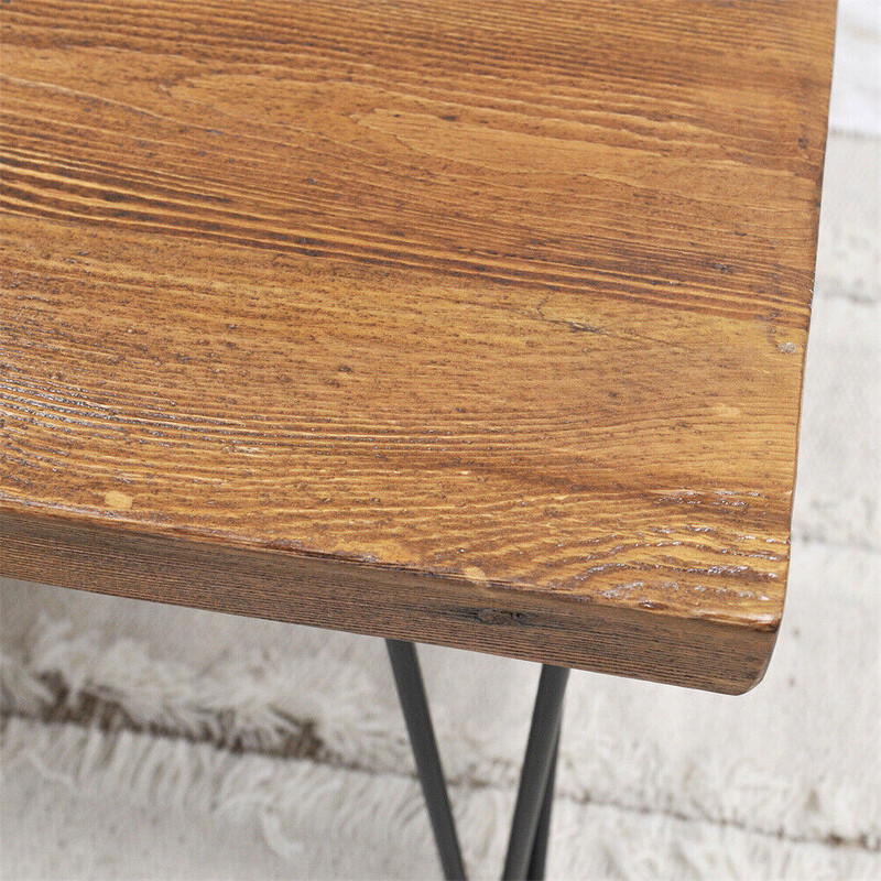 Rustic Square Old Pine Wooden Coffee Table Home Furniture for Living Room Decor gallery
